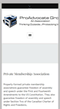 Mobile Screenshot of proadvocate.org