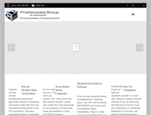 Tablet Screenshot of proadvocate.org